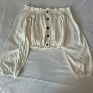 H&M Off the Shoulder Crop Top